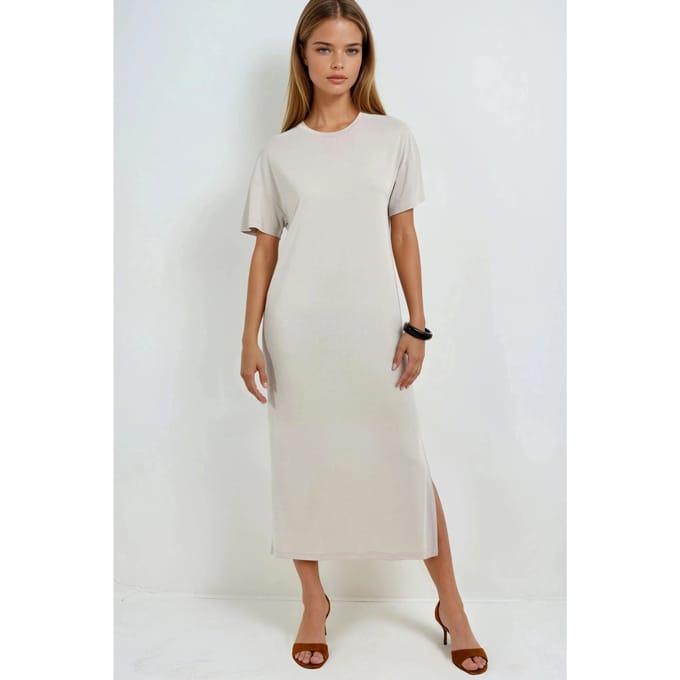 Losse Fit Midi-jurk met Splits
