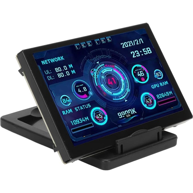 Mini écran IPS USB 5 pouces, moniteur de température, capteur PC, écran dynamique, CPU, RAM