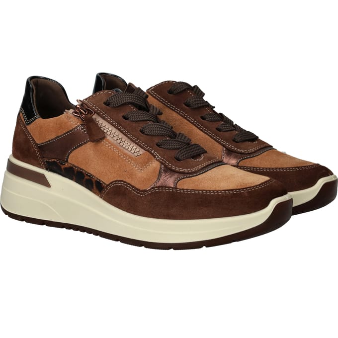 Ara - 1257702 - Lage sneakersDames sneakers - Kleur: Bruin - Maat: 38.5