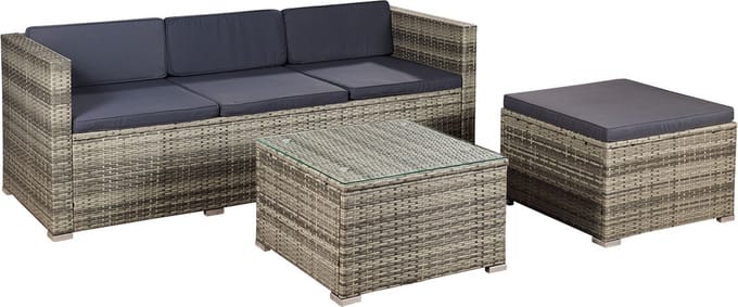 Loungeset Punta Cana - M - Polyrotan