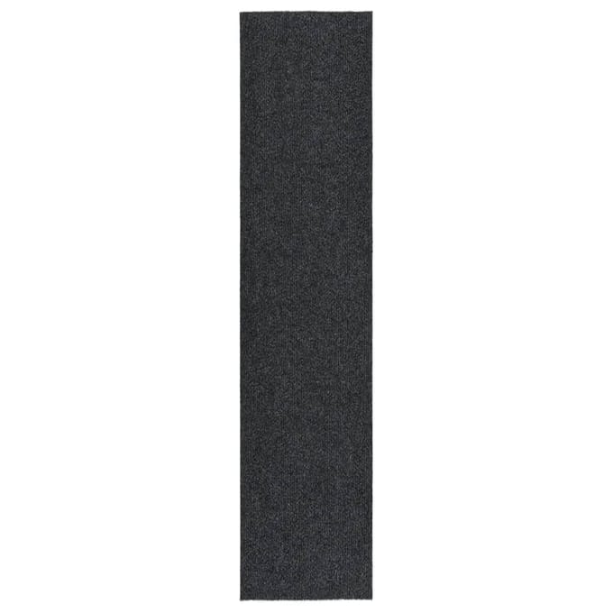 vidaXL - Droogloopmat - 100x450 - cm - antracietkleurig