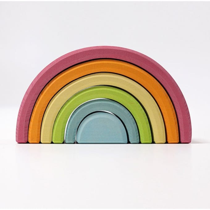 GRIMMS regenboog middel pastel pink 1 jr+