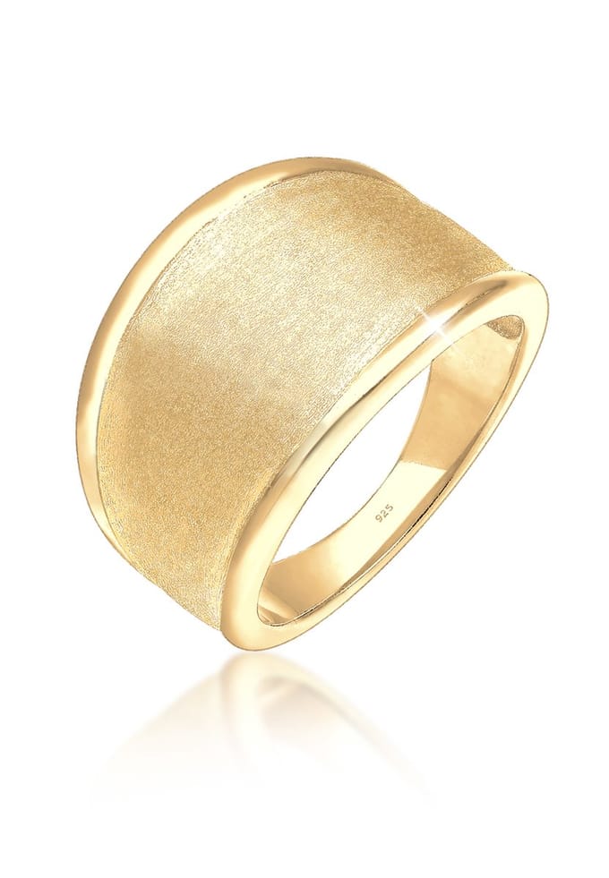 Elli - Ring - Dames Basis Mat Statement Trend in 925 Sterling Zilver - Dames