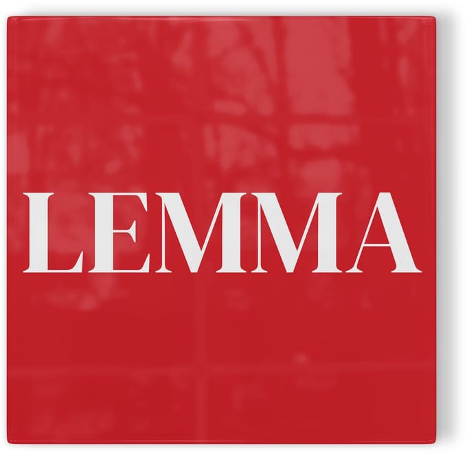 Tegeltje Haarlem Lemma - rood wit - tegeltje stad - tegeltje met tekst