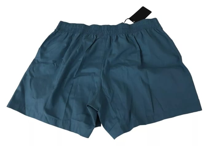 Dolce & Gabbana Blauw Katoenen Regular Boxer Shorts Ondergoed