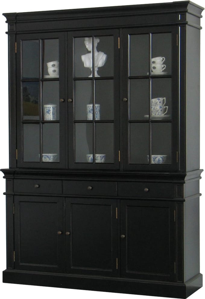 Hioshop - Mozart  - Vitrinekast - Zwart