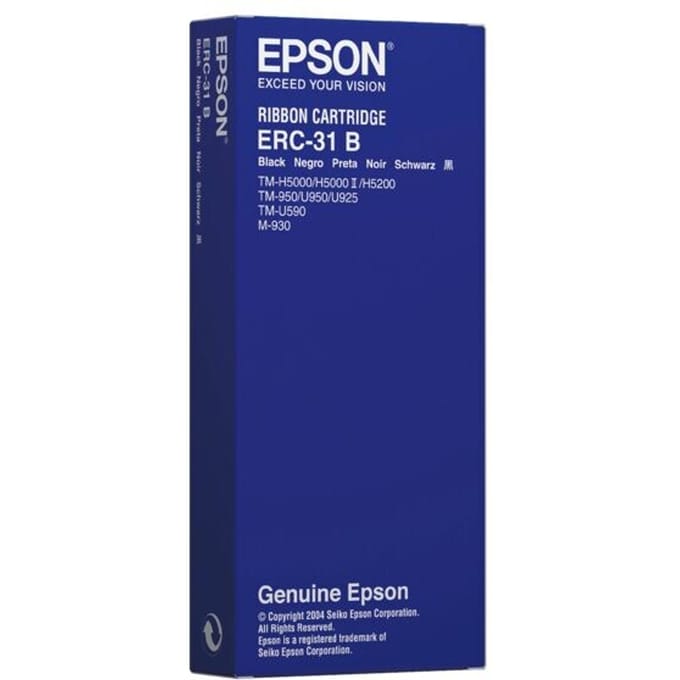 Ribbon Cartridge TM-H5000/II, -U930/II, -U950/925, -U590, black (ERC31B)