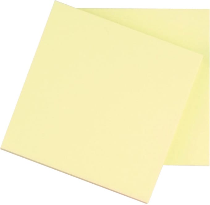 Q-CONNECT Quick Notes, ft 76 x 76 mm, 100 vel, geel
