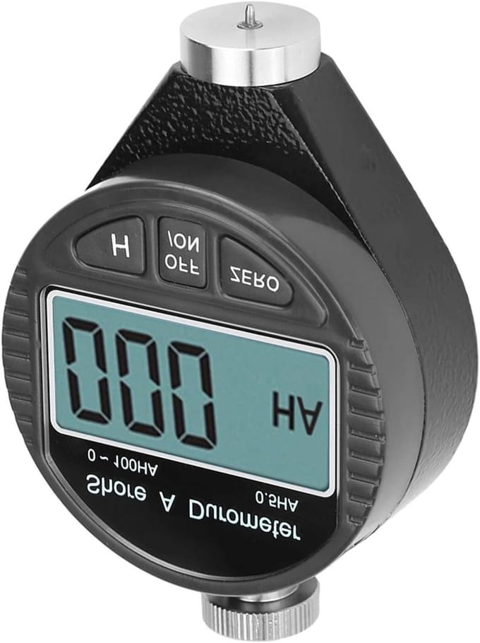 Digitale Hardheidstester - Shore Rubber Meter - Materiaal Meten - LCD Display - 0-100 Graden - Grijs