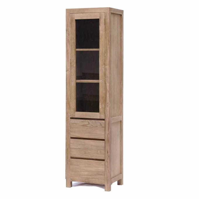 Tower Living - Corona vitrinekast - 50 cm - bruin