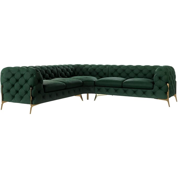4-zitshoekbank Chelsea links velvet | Ropez