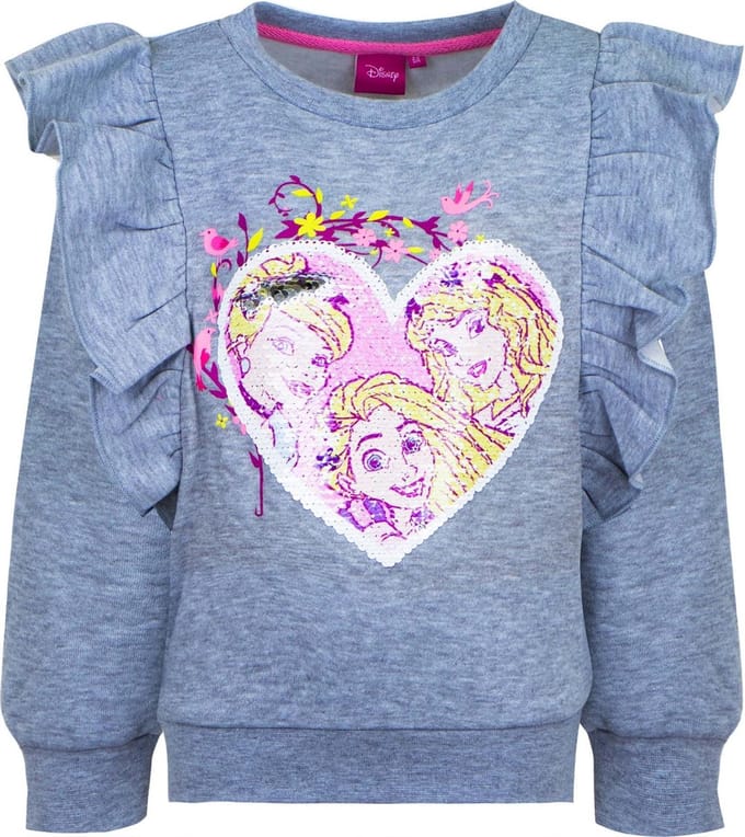 Disney Princes Trui met volants Grijs Maat 98
