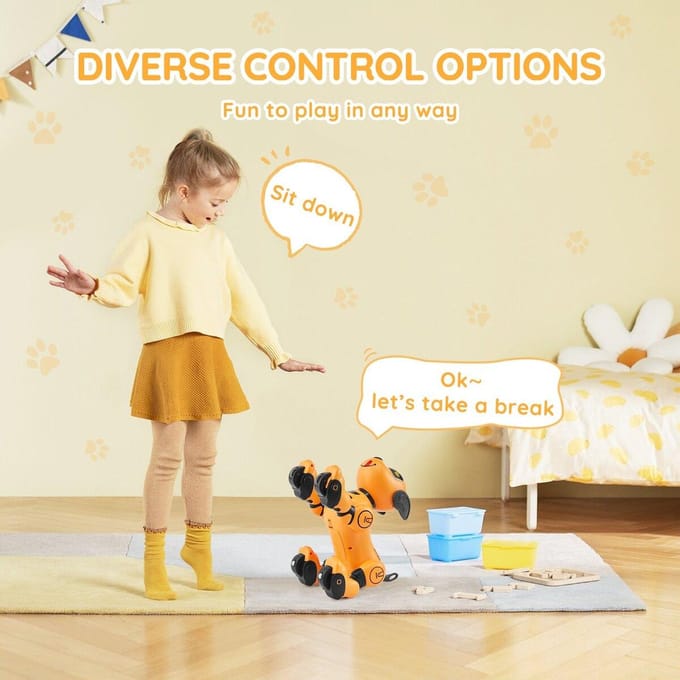 RC Robot Hond Speelgoed Praten Dansen Aanraken & Stem Afstandsbediening Programmeerbaar