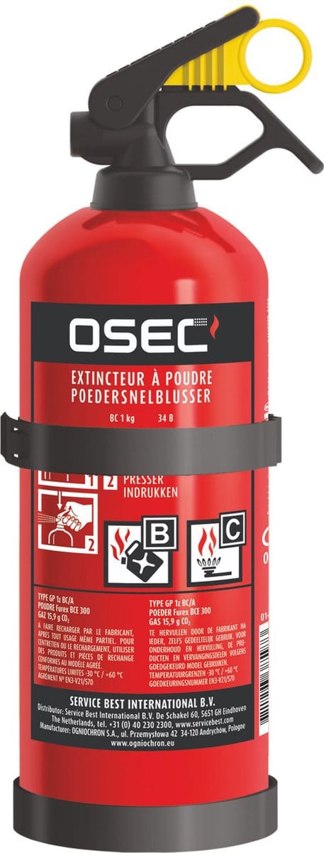 Brandblusser 1Kg Belgie norm 2028