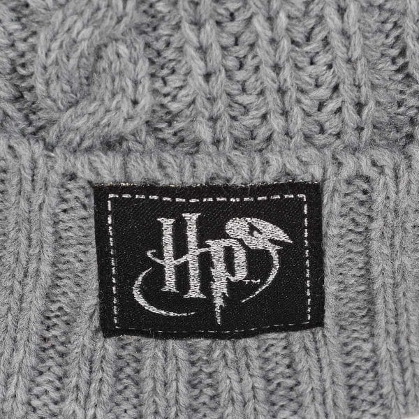 Harry Potter Unisex Adult Deathly Hallows Beanie (Grijs)