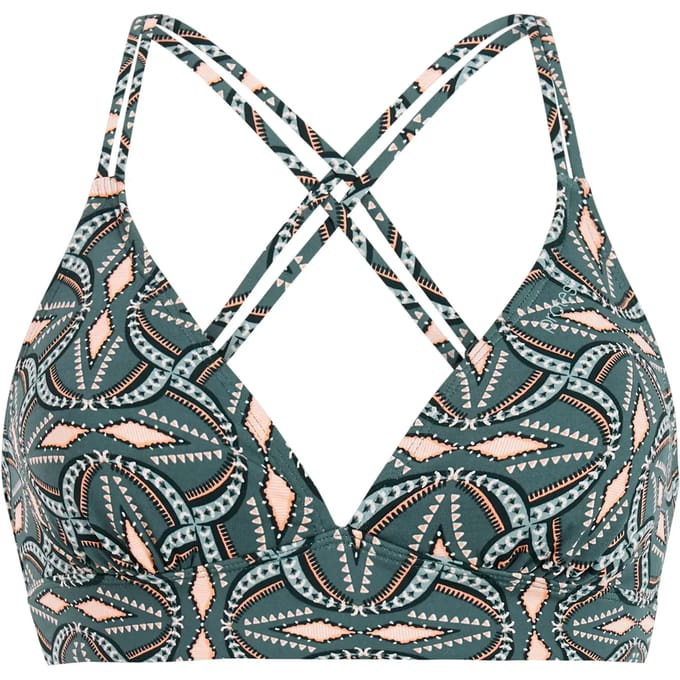 Protest MIXRelax - Triangel bikini top Dames - Koordsluiting - Uitneembare vulling - Normale pasvorm - Groen