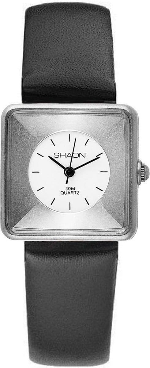 Shaon 35-1014-15 Horloge - Leer - Groen - Ø 26 mm