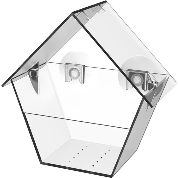 Esschert Design - Raamvoederhuis - Kunststof - Transparant
