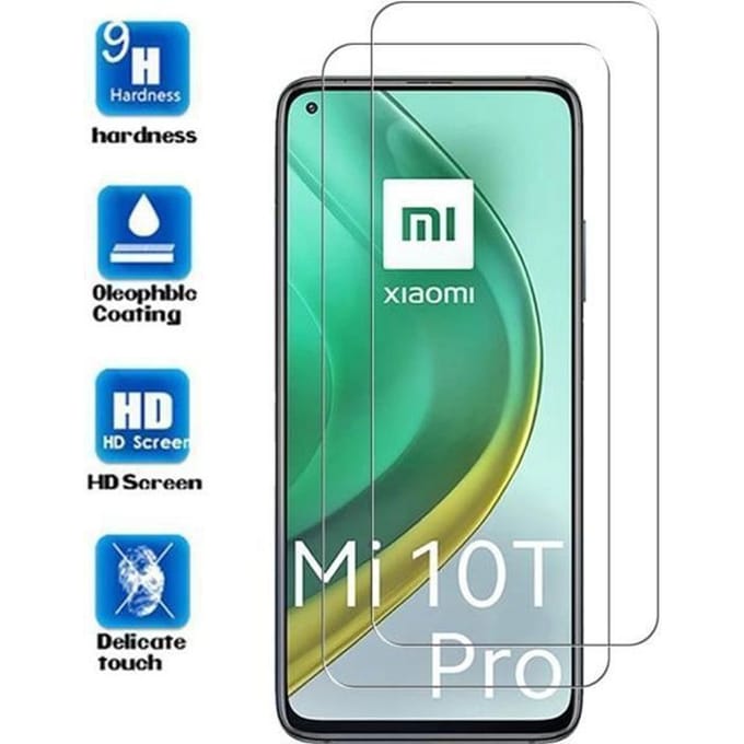 Schermbeschermer - Xiaomi - Mi 10T Pro 5G - Gehard Glas - HD Transparant - 2 STUKS