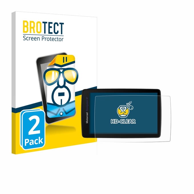 BROTECT - Screenprotector voor BMW Navigator VI - Folie Beschermfolie transparant 2 Stuks