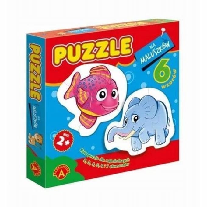 Alexander Babypuzzels: Vis & Olifant - Leerzaam Speelgoed 2+