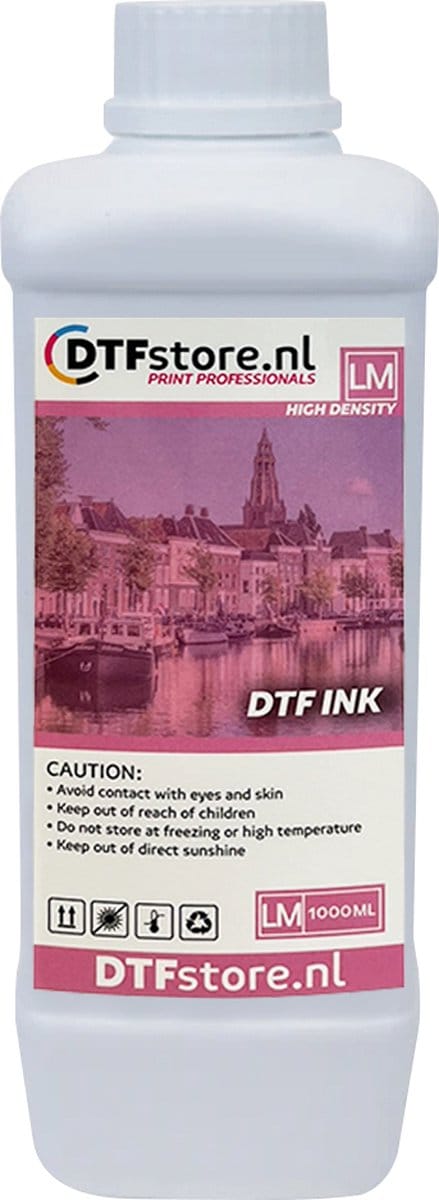 DTF Inkt - 1 liter - Light Magenta - DTF overdracht - DTF printer - High density - Luneno
