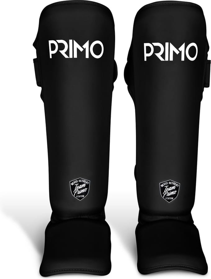 Primo Classic Muay Thai Scheenbeschermer - Zwart - Maat XL
