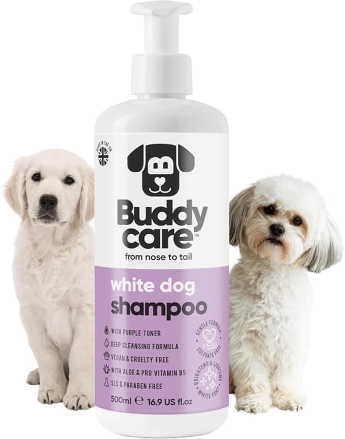 Buddycare Hondenshampoo voor een witte vacht 500ml (paars)