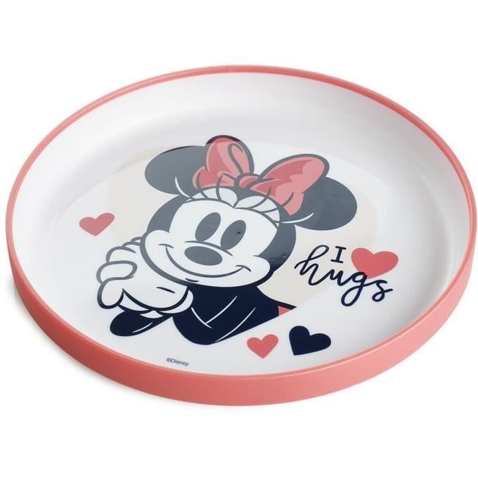 Coffret repas - THERMOBABY - 3 pièces - Bol, assiette et gobelet - Minnie blanc