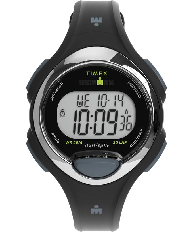 Timex Ironman Essential E30 TW2W17300 Horloge - Kunststof - Zwart - Ø 34 mm
