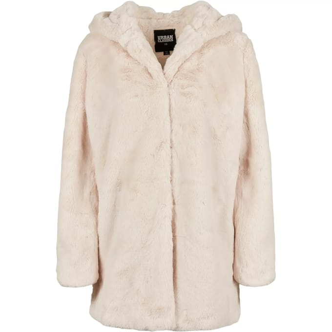 Urban Classics - Hooded Teddy Winterjas - S - Wit