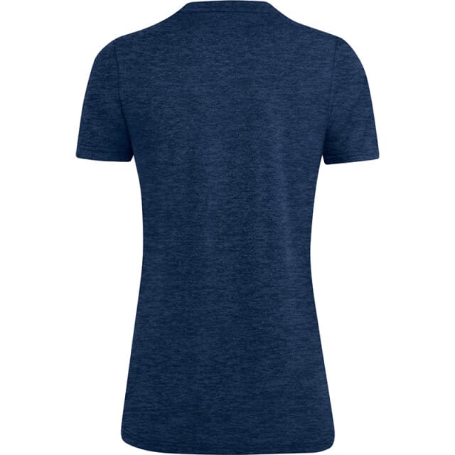 Jako Premium Basics T-Shirt Dames - Marine Gemeleerd | Maat: 42