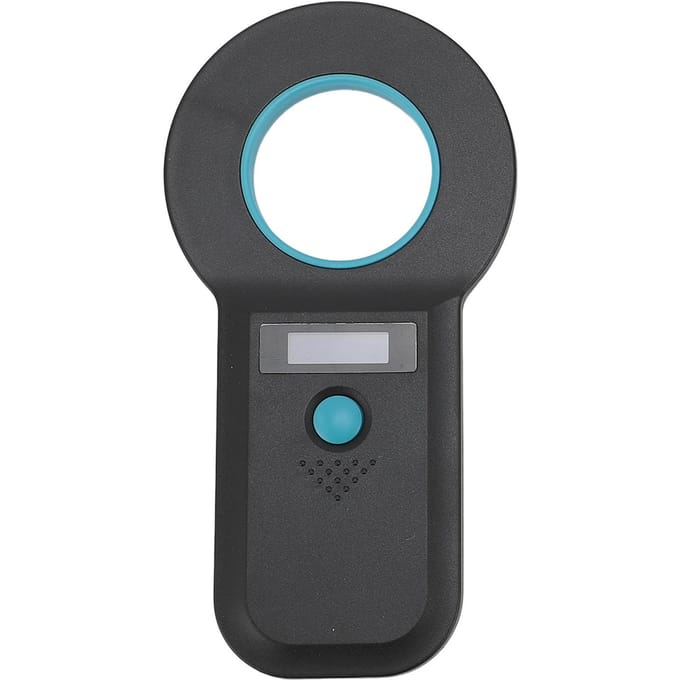 Huisdier Chip Scanner Dier Tag Lezer USB Interface 15 Cijfers Microchip Herkenner voor Katten Honden 128 zwart