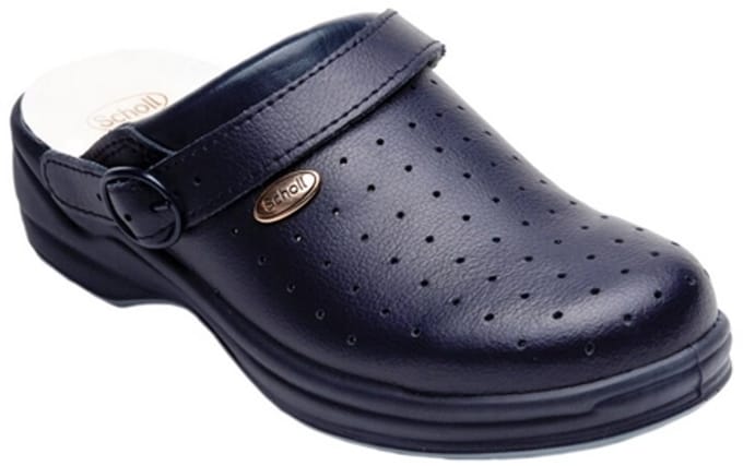 Medische Klomp Scholl Unisex New Bonus Punched Navy Blue-Schoenmaat 39