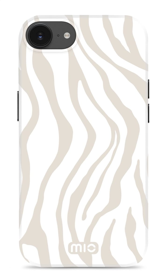 MIO by Mobilize Hoesje | Geschikt voor Apple iPhone 17e / 16e | Compatibel met MagSafe / Qi2 | Hard Shell Back Cover | Sandy Zebra