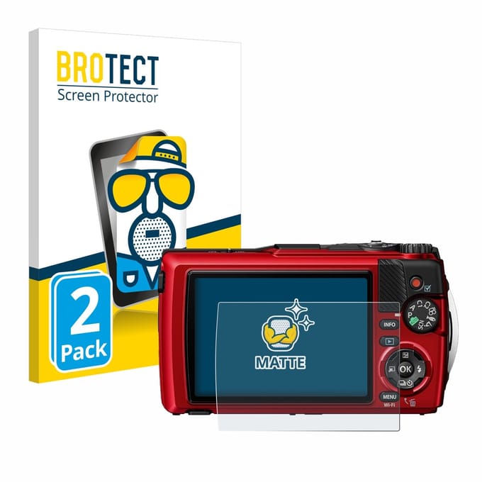 BROTECT - Screenprotector voor Olympus OM System Tough TG-7 - Folie Beschermfolie matte 2 Stuks