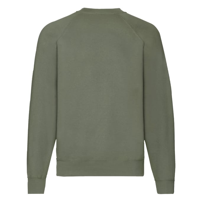 Fruit of the Loom Heren Klassiek Raglan Sweatshirt (Klassieke Olijf)