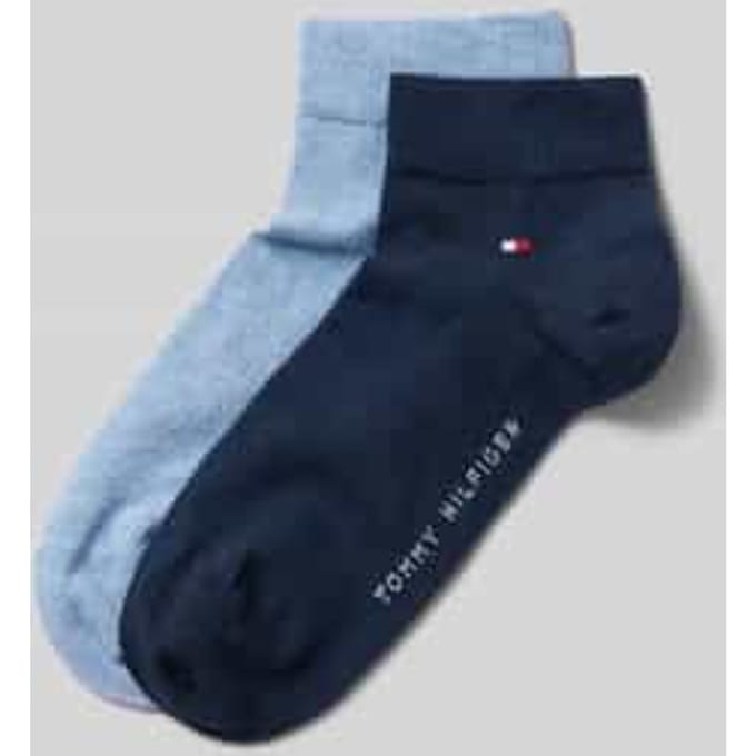 Sneakersokken van katoenmix in een set van 2 paar, model '2ER QUARTER'