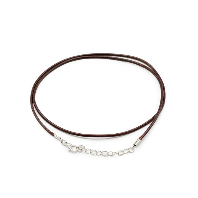 Packs Waxed Pendant Cords - 2mm x 55cm - Assorted - Dark Brown 112