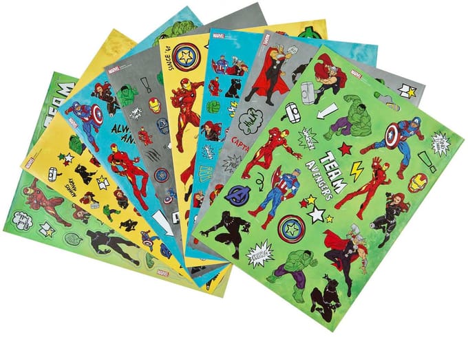 Undercover Avengers Sticker Book with 8 Sheets