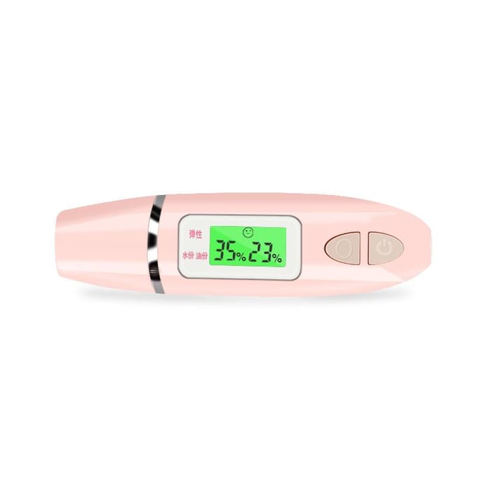 Testeur d'hydratation cutanée 2-en-1 amélioré, Instrument de détection d'humidité d'agent fluorescent, Stylo de test d'huile cutanée 173*30*27 black