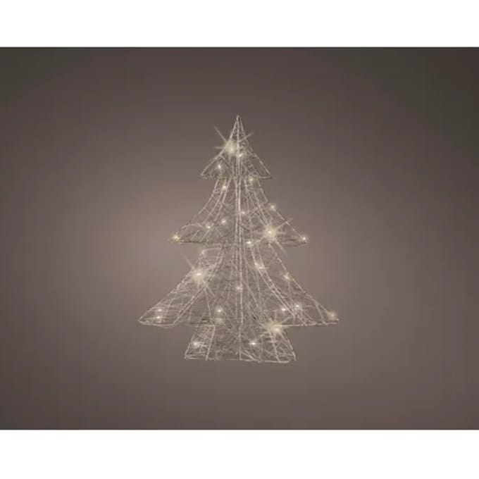 Decorismicro Led Boom Draad Lichtsnoer - 30 Led's - Warm Wit - 40cm - Binnen