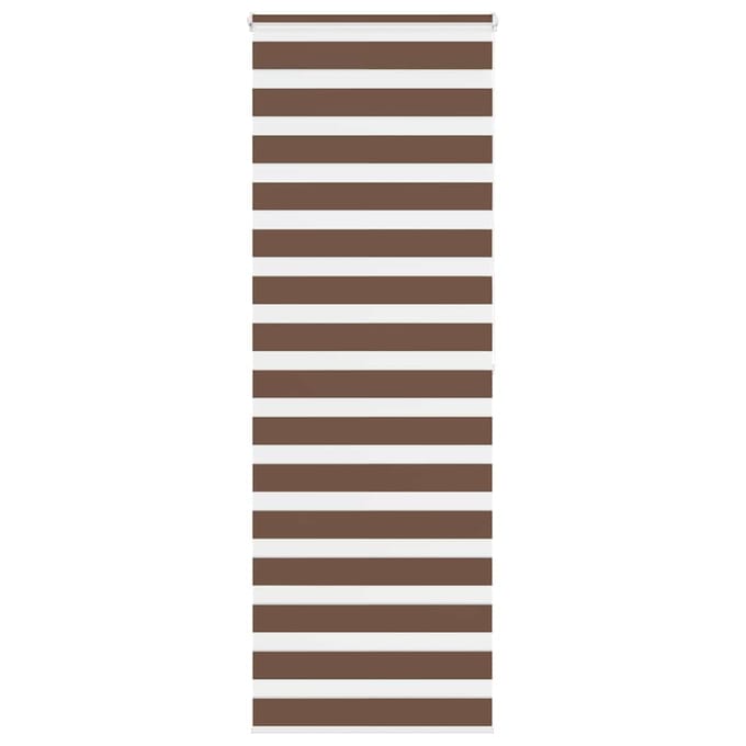 vidaXL - Zebra - rolgordijn - 85x200 - cm - stofbreedte - 80,9 - cm - polyester - bruin