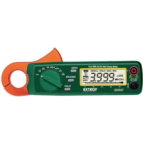 Extech Extech 380942 Stroomtang Digitaal CAT II 600 V, CAT III 300 V Weergave (counts): 4000