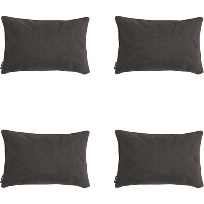 Madison - Sierkussen Dark grey canvas eco+ - Ca. 30x50 cm - Set van 4