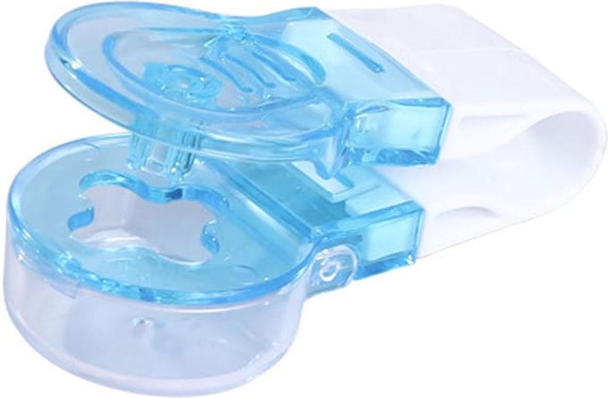 DW4Trading Pillen en Medicijnen Uitdrukker - 8x3,7x2,5 cm - Blauw en Transparant