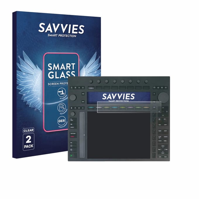 2 Stuks Savvies Screenprotector - geschikt voor Ableton Push 3 - beschermfolie glas transparant
