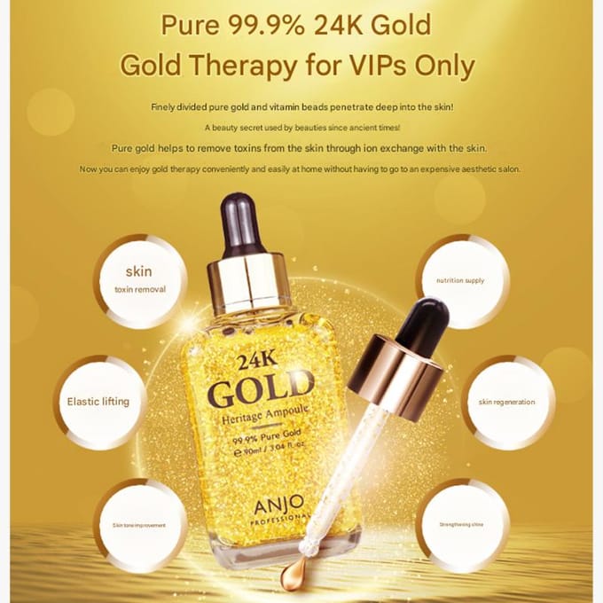 ANJO 24K Gold Heritage Ampul 90ml (3 opties) #2PCS