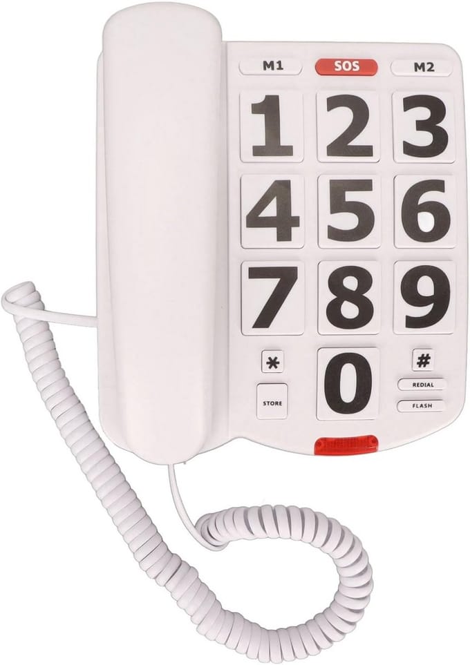 Vaste Telefoon met Grote Knoppen en Instelbaar Volume voor Ouderen