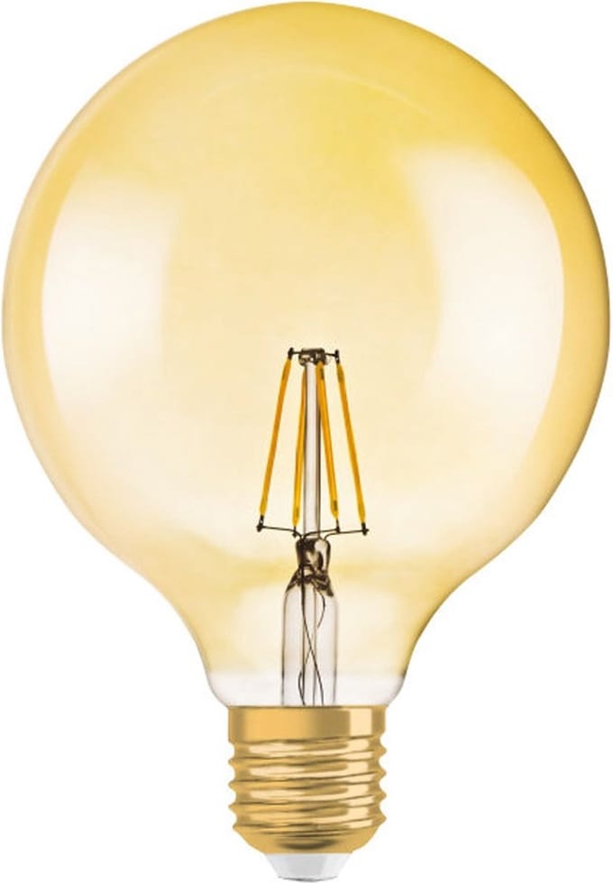 Ledvance - LED Lamp - E27 - Filament - 6.5W 720lm - 2400K Extra Warm Wit Licht | Vintage 1906 Globe 52
